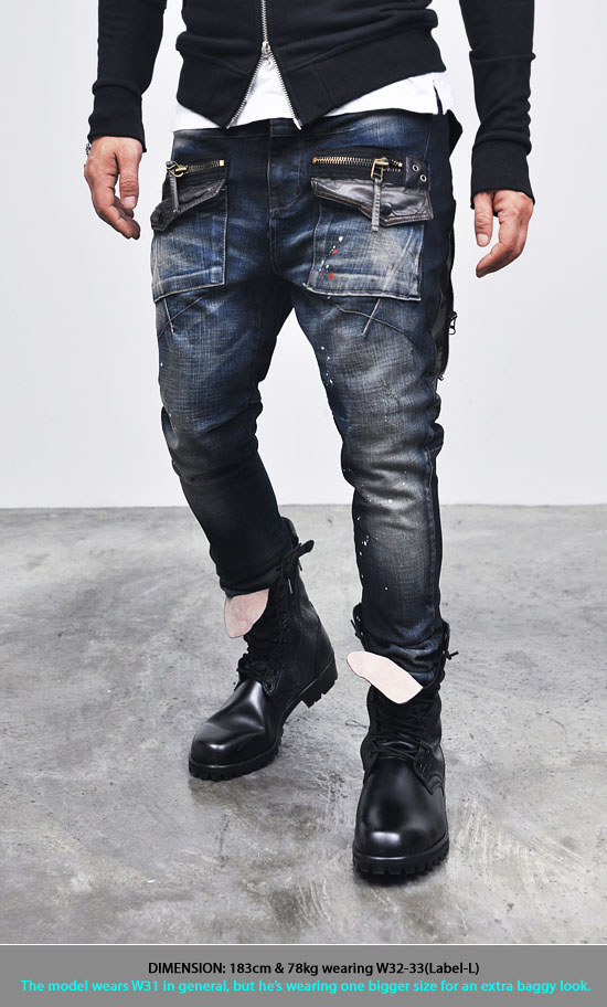 skinny baggy jeans mens